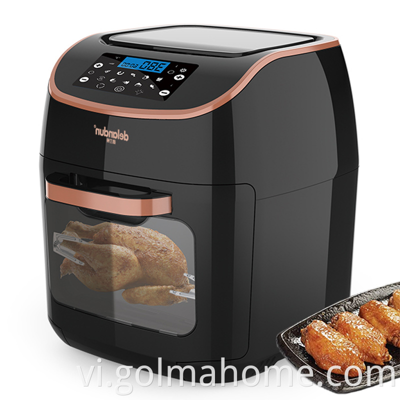Electric Small Air Fryer Mini Air Fryer Oven Cooker 2L Electric Deep Fryer